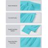 imageMAGCOMSEN Womens Fleece Pants Track Athletic Running Yoga Velour Pants Jogger Comfy Pajama Lounge SweatpantsAqua Blue
