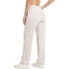 imageMAGCOMSEN Womens Fleece Pants Track Athletic Running Yoga Velour Pants Jogger Comfy Pajama Lounge SweatpantsBeige