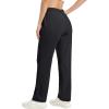 imageMAGCOMSEN Womens Fleece Pants Track Athletic Running Yoga Velour Pants Jogger Comfy Pajama Lounge SweatpantsBlack