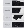 imageMAGCOMSEN Womens Fleece Pants Track Athletic Running Yoga Velour Pants Jogger Comfy Pajama Lounge SweatpantsBlack