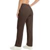 imageMAGCOMSEN Womens Fleece Pants Track Athletic Running Yoga Velour Pants Jogger Comfy Pajama Lounge SweatpantsCoffee