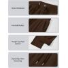 imageMAGCOMSEN Womens Fleece Pants Track Athletic Running Yoga Velour Pants Jogger Comfy Pajama Lounge SweatpantsCoffee