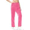 imageMAGCOMSEN Womens Fleece Pants Track Athletic Running Yoga Velour Pants Jogger Comfy Pajama Lounge SweatpantsFluorescent Pink