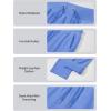 imageMAGCOMSEN Womens Fleece Pants Track Athletic Running Yoga Velour Pants Jogger Comfy Pajama Lounge SweatpantsLight Blue