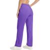 imageMAGCOMSEN Womens Fleece Pants Track Athletic Running Yoga Velour Pants Jogger Comfy Pajama Lounge SweatpantsLight Purple