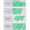 imageMAGCOMSEN Womens Fleece Pants Track Athletic Running Yoga Velour Pants Jogger Comfy Pajama Lounge SweatpantsMint Green