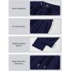 imageMAGCOMSEN Womens Fleece Pants Track Athletic Running Yoga Velour Pants Jogger Comfy Pajama Lounge SweatpantsNavy