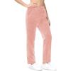 imageMAGCOMSEN Womens Fleece Pants Track Athletic Running Yoga Velour Pants Jogger Comfy Pajama Lounge SweatpantsPink