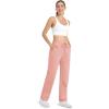 imageMAGCOMSEN Womens Fleece Pants Track Athletic Running Yoga Velour Pants Jogger Comfy Pajama Lounge SweatpantsPink