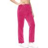 imageMAGCOMSEN Womens Fleece Pants Track Athletic Running Yoga Velour Pants Jogger Comfy Pajama Lounge SweatpantsRose
