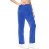 imageMAGCOMSEN Womens Fleece Pants Track Athletic Running Yoga Velour Pants Jogger Comfy Pajama Lounge SweatpantsSea Blue