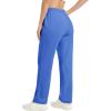 imageMAGCOMSEN Womens Fleece Pants Track Athletic Running Yoga Velour Pants Jogger Comfy Pajama Lounge SweatpantsSea Blue