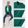 imageMAGCOMSEN Womens Jacket Lightweight Bomber Jackets 5 Pockets Windbreaker Zipup Casual Moto OutwearEmerald Green
