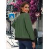 imageMAGCOMSEN Womens Lightweight Bomber Jackets Zip Up Casual Coat Spring Fall Windbreaker Outerwear with PocketsArmy Green