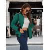 imageMAGCOMSEN Womens Lightweight Bomber Jackets Zip Up Casual Coat Spring Fall Windbreaker Outerwear with PocketsEmerald Green