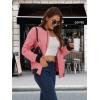imageMAGCOMSEN Womens Lightweight Bomber Jackets Zip Up Casual Coat Spring Fall Windbreaker Outerwear with PocketsGrey Pink