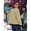 imageMAGCOMSEN Womens Lightweight Bomber Jackets Zip Up Casual Coat Spring Fall Windbreaker Outerwear with PocketsKhaki