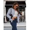 imageMAGCOMSEN Womens Lightweight Bomber Jackets Zip Up Casual Coat Spring Fall Windbreaker Outerwear with PocketsLight Grey