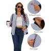 imageMAGCOMSEN Womens Lightweight Bomber Jackets Zip Up Casual Coat Spring Fall Windbreaker Outerwear with PocketsLight Grey