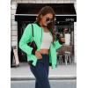 imageMAGCOMSEN Womens Lightweight Bomber Jackets Zip Up Casual Coat Spring Fall Windbreaker Outerwear with PocketsMint Green