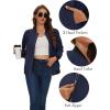 imageMAGCOMSEN Womens Lightweight Bomber Jackets Zip Up Casual Coat Spring Fall Windbreaker Outerwear with PocketsNavy