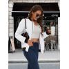 imageMAGCOMSEN Womens Lightweight Bomber Jackets Zip Up Casual Coat Spring Fall Windbreaker Outerwear with PocketsWhite