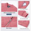 imageMAGCOMSEN Womens Diamond Quilted Jackets Lightweight Casual Bomber Jacket Warm Cotton Padded Coats with 2 PocketsAsh Pink
