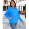 imageMAGCOMSEN Womens Diamond Quilted Jackets Lightweight Casual Bomber Jacket Warm Cotton Padded Coats with 2 PocketsAzure Blue
