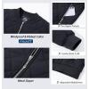imageMAGCOMSEN Womens Diamond Quilted Jackets Lightweight Casual Bomber Jacket Warm Cotton Padded Coats with 2 PocketsBlack