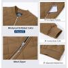 imageMAGCOMSEN Womens Diamond Quilted Jackets Lightweight Casual Bomber Jacket Warm Cotton Padded Coats with 2 PocketsBrown