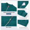 imageMAGCOMSEN Womens Diamond Quilted Jackets Lightweight Casual Bomber Jacket Warm Cotton Padded Coats with 2 PocketsEmerald Green