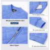 imageMAGCOMSEN Womens Diamond Quilted Jackets Lightweight Casual Bomber Jacket Warm Cotton Padded Coats with 2 PocketsLight Blue