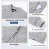imageMAGCOMSEN Womens Diamond Quilted Jackets Lightweight Casual Bomber Jacket Warm Cotton Padded Coats with 2 PocketsLight Grey