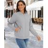 imageMAGCOMSEN Womens Diamond Quilted Jackets Lightweight Casual Bomber Jacket Warm Cotton Padded Coats with 2 PocketsLight Grey