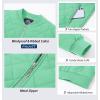 imageMAGCOMSEN Womens Diamond Quilted Jackets Lightweight Casual Bomber Jacket Warm Cotton Padded Coats with 2 PocketsMint Green
