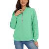 imageMAGCOMSEN Womens Diamond Quilted Jackets Lightweight Casual Bomber Jacket Warm Cotton Padded Coats with 2 PocketsMint Green