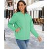 imageMAGCOMSEN Womens Diamond Quilted Jackets Lightweight Casual Bomber Jacket Warm Cotton Padded Coats with 2 PocketsMint Green