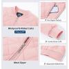 imageMAGCOMSEN Womens Diamond Quilted Jackets Lightweight Casual Bomber Jacket Warm Cotton Padded Coats with 2 PocketsSakura Pink