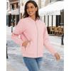 imageMAGCOMSEN Womens Diamond Quilted Jackets Lightweight Casual Bomber Jacket Warm Cotton Padded Coats with 2 PocketsSakura Pink