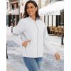 imageMAGCOMSEN Womens Diamond Quilted Jackets Lightweight Casual Bomber Jacket Warm Cotton Padded Coats with 2 PocketsWhite