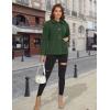 imageMAGCOMSEN Womens Sherpa Fleece Jackets Fuzzy Warm Winter Jackets Button Down Coat Long Sleeve Outwear with PocketsArmy Green