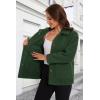 imageMAGCOMSEN Womens Sherpa Fleece Jackets Fuzzy Warm Winter Jackets Button Down Coat Long Sleeve Outwear with PocketsArmy Green