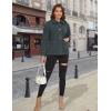 imageMAGCOMSEN Womens Sherpa Fleece Jackets Fuzzy Warm Winter Jackets Button Down Coat Long Sleeve Outwear with PocketsDark Gray