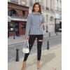 imageMAGCOMSEN Womens Sherpa Fleece Jackets Fuzzy Warm Winter Jackets Button Down Coat Long Sleeve Outwear with PocketsLight Gray