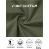 imageMAGCOMSEN Womens TShirts Cotton ShortSleeve Shirts CrewNeck Tees ClassicFit Breathable Casual Summer TopsArmy Green