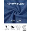 imageMAGCOMSEN Womens TShirts Cotton ShortSleeve Shirts CrewNeck Tees ClassicFit Breathable Casual Summer TopsDark Blue Heather