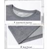imageMAGCOMSEN Womens TShirts Cotton ShortSleeve Shirts CrewNeck Tees ClassicFit Breathable Casual Summer TopsDark Grey Heather