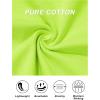 imageMAGCOMSEN Womens TShirts Cotton ShortSleeve Shirts CrewNeck Tees ClassicFit Breathable Casual Summer TopsFluorescent Green