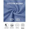 imageMAGCOMSEN Womens TShirts Cotton ShortSleeve Shirts CrewNeck Tees ClassicFit Breathable Casual Summer TopsGray Blue Heather