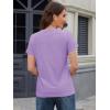 imageMAGCOMSEN Womens TShirts Cotton ShortSleeve Shirts CrewNeck Tees ClassicFit Breathable Casual Summer TopsLight Purple